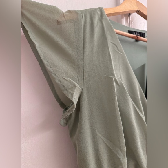 Lulus Sage Wrap Maxi Chiffon Dress - Picture 5 of 6